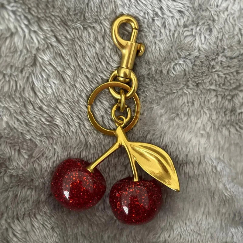 Cherry bag charm